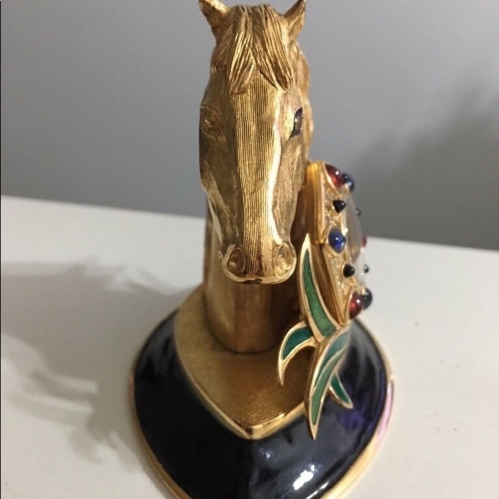 Antique Horse Head Table Clock - image 6